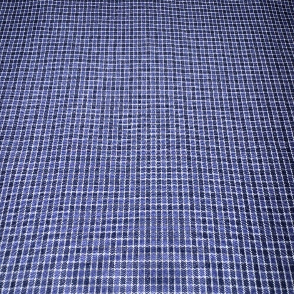 Dunhill Mens Shirt 16 32/33 Blue Check Button Down Made Italy Logo - Picture 6 of 7
